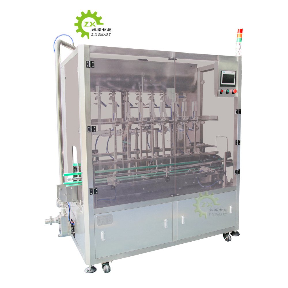 ZXSMART Factory High Accuracy Automatic Small Glass Water Bottle Liquid Production Lines Filling Machine