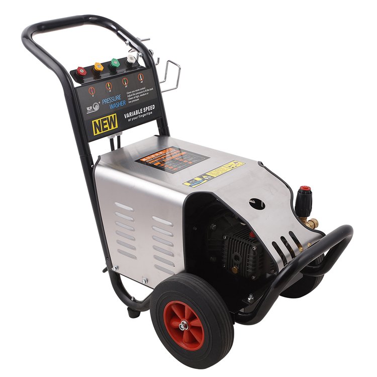 2.2KW 1740psi electric hand push type high pressure washer water tank cleaning machine