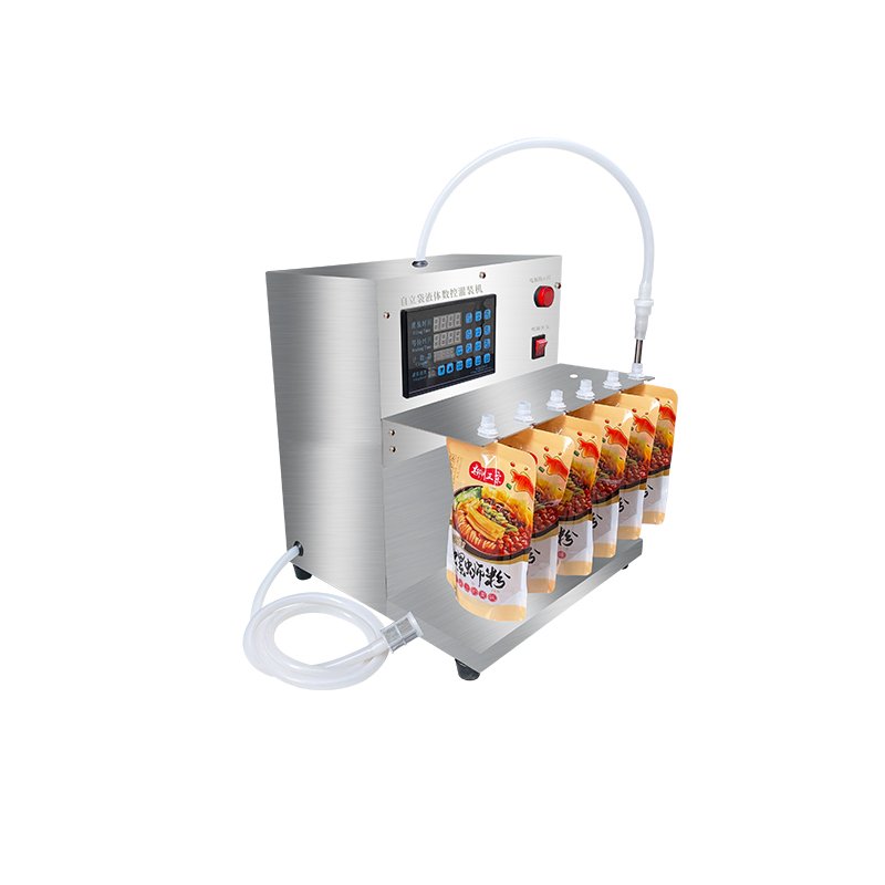 Single-head nozzle suction nozzle filling machine Juice drink milk bag water bag liquid semi- Liquid bag filling machine