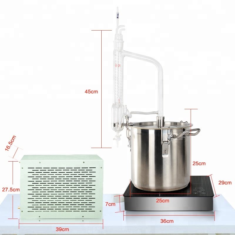304 stainless steel herb lavender essential oil extraction equipment distillation