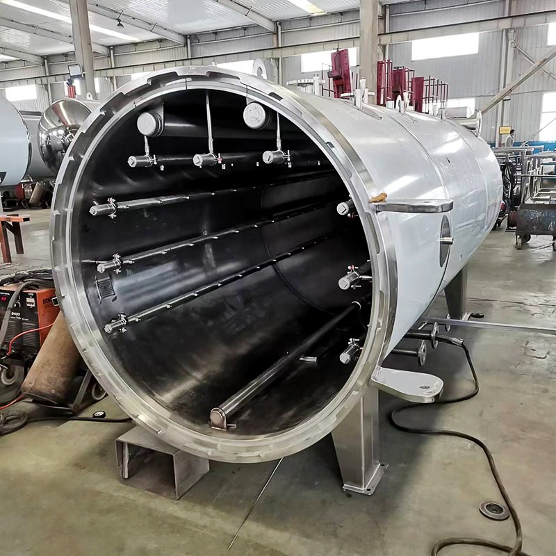 Water Spray Retort Machine full automatic stainless steel Jars Tin Can ketchup sardine canned Water Immersion Retort Machine