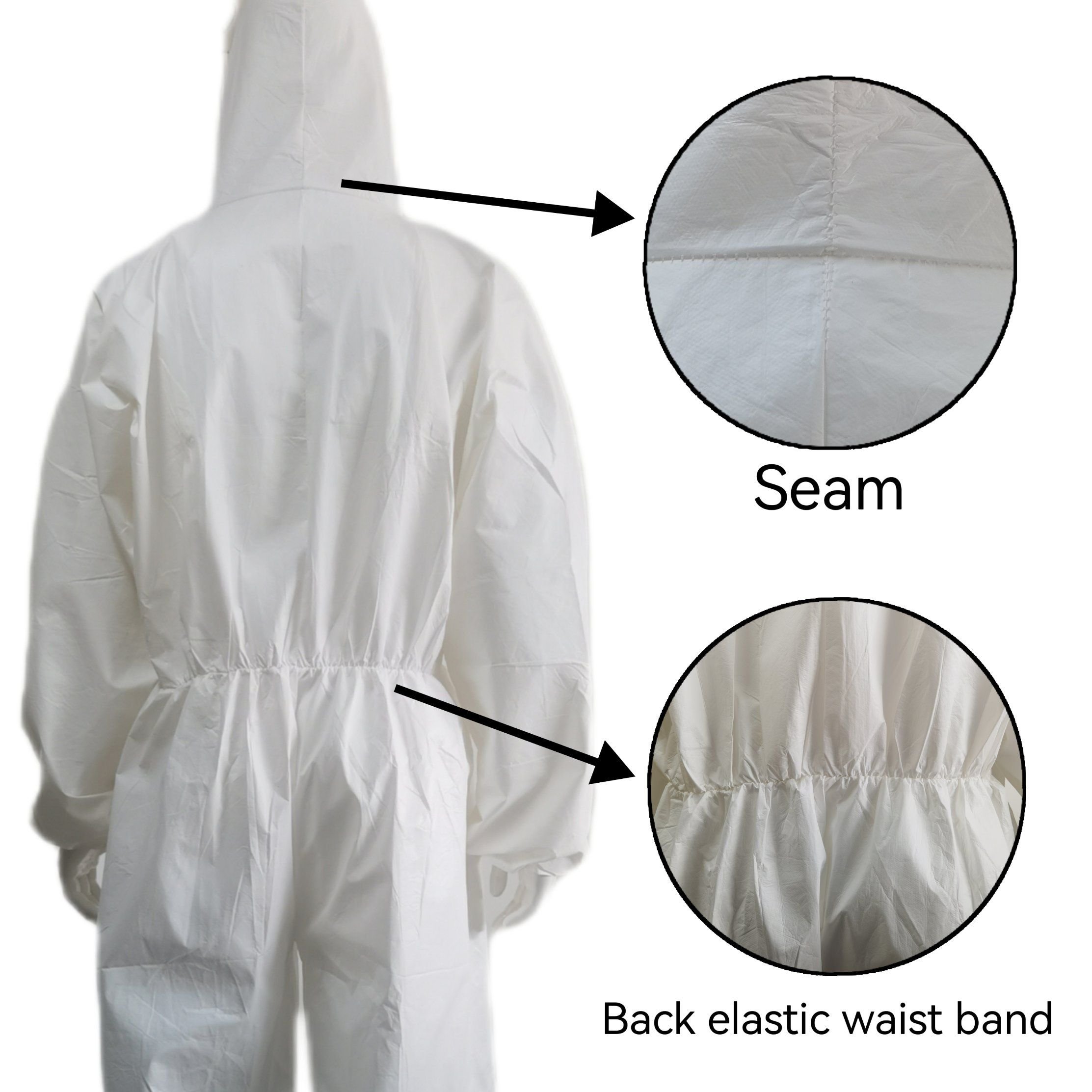 Safety Product Type5&6 Waterproof Comfortable Anti-Spray PP+PE Coveralls
