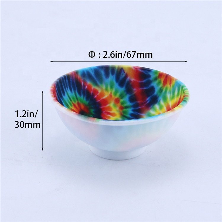 Cool Herb Water transfer Logos Print Tobacco Smoke Silicone Bowls Rolling Pocket Bowl Smoking Accessories