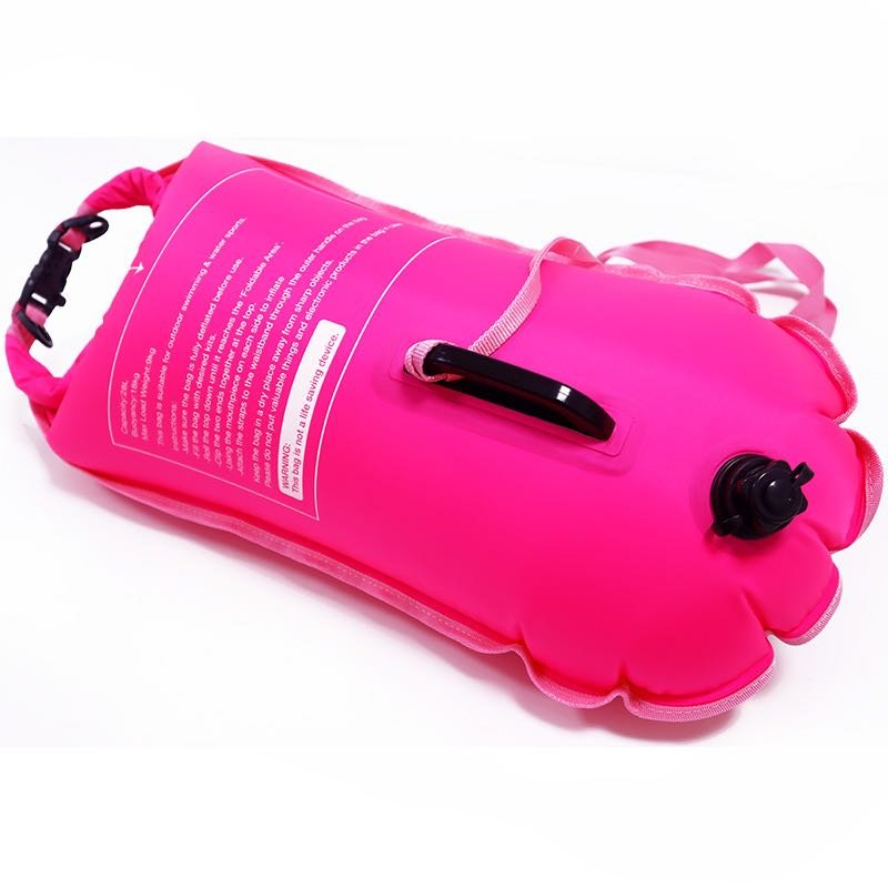 28L 36x72cm Swim Buoy for Open Water Swimmers and Triathletes - Safety Swimming buoy with dry bag compartment
