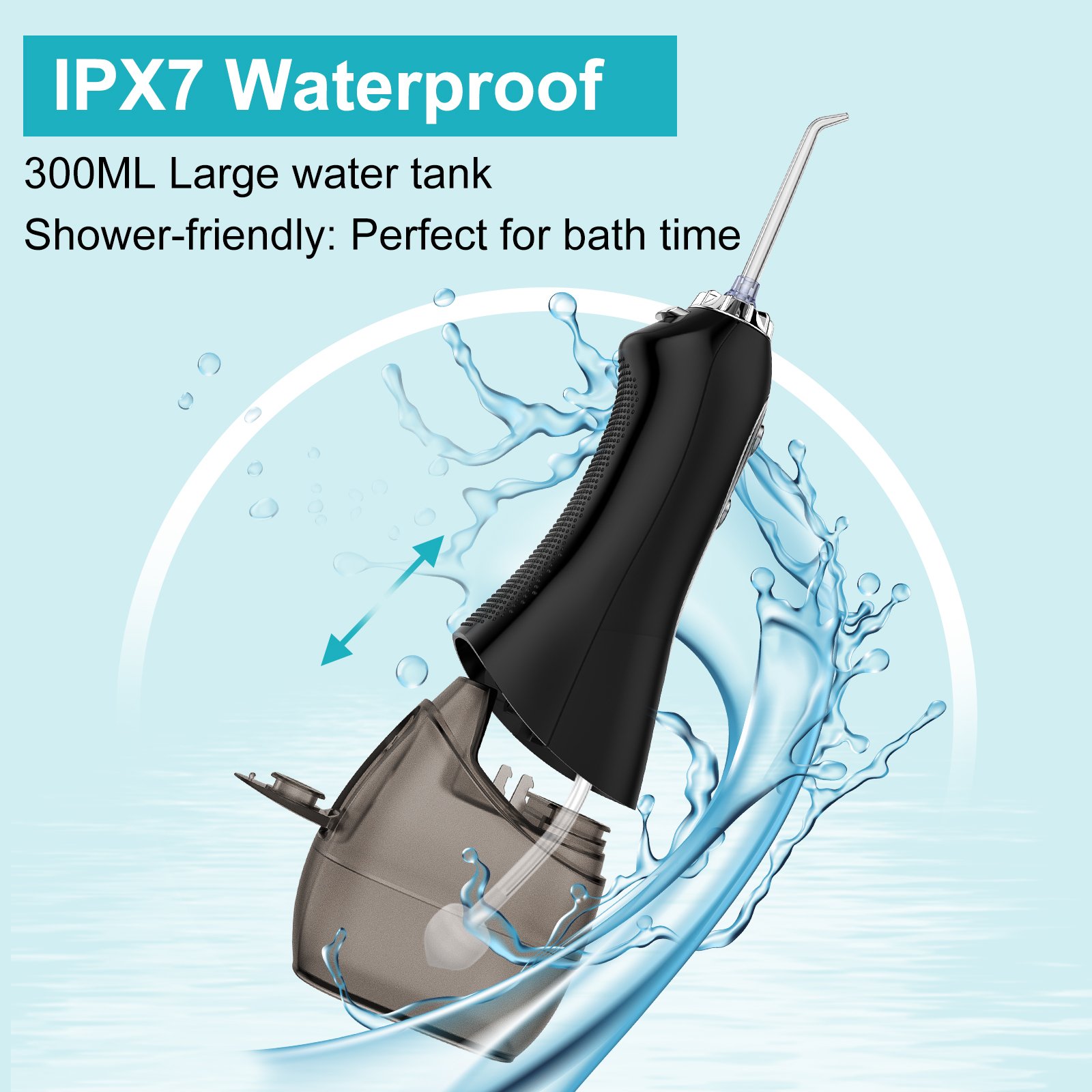 H2ofloss Oral Irrigator Wholesale Price IPX7 Waterproof Electric Teeth Whitening Equipment Travel Dental Floss Water Floss