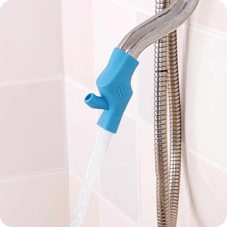 Safety children water tap extender silicone faucet extender double exit two shape anti-slip faucet