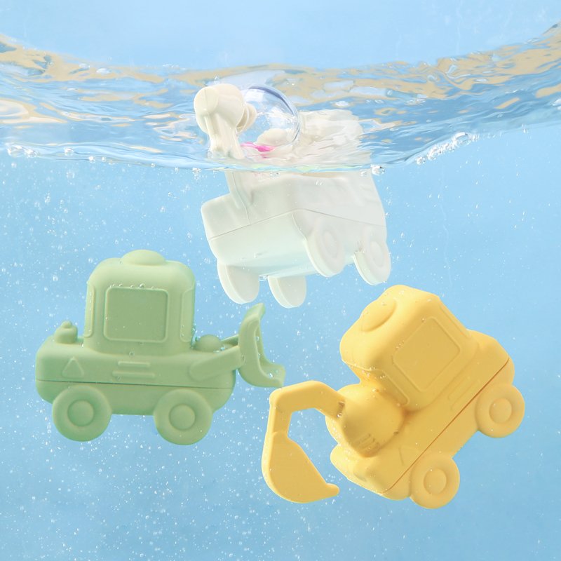 Wholesale Bpa Free Kid Car Design Summer Products Water Toy Shower Silicone Baby Bath Sand Beach Toy