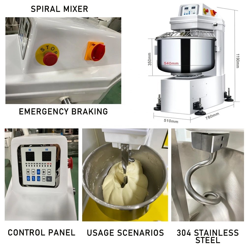 Customized Commercial dough mixer Machine 50 kg 150kg Kneading Capacity for Bakery and Home Use New with Reliable Motor
