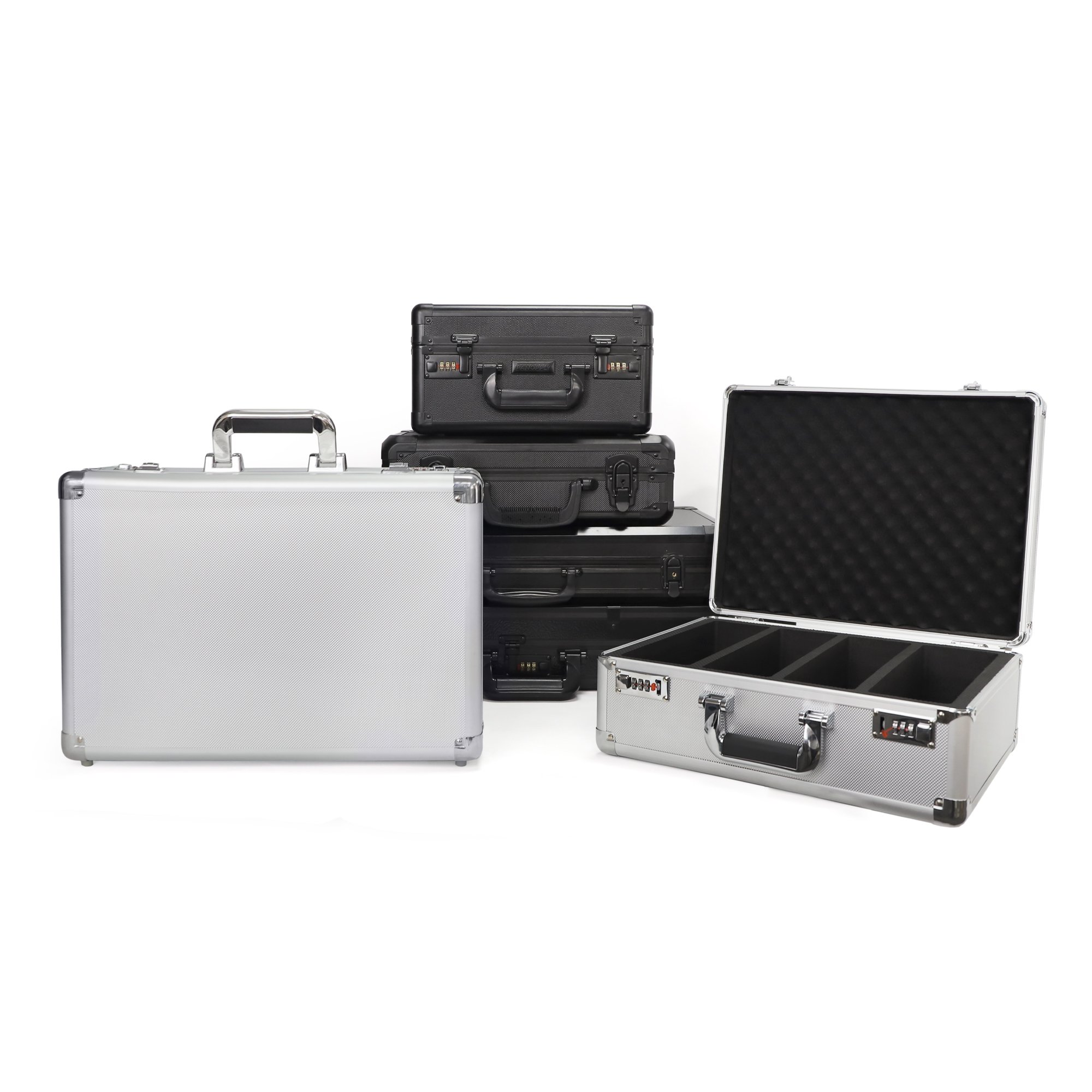 Customize Safety Protective Box Large Briefcase Small Aluminium Carry Case Locking Box with Foam