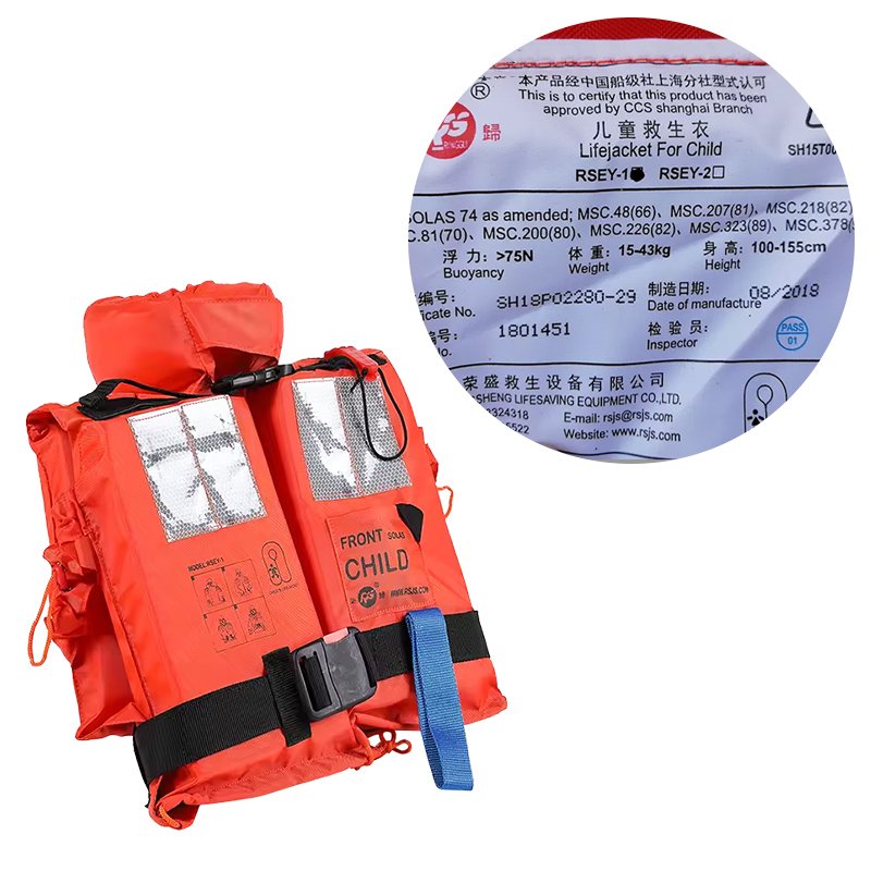 Portable lifejacket for child's safety in water activities and rescue