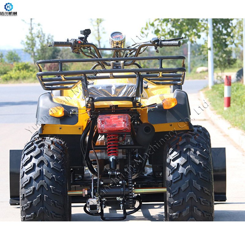 Driving ATV snow removal machine Snow car clearing machine snowboarding ATV
