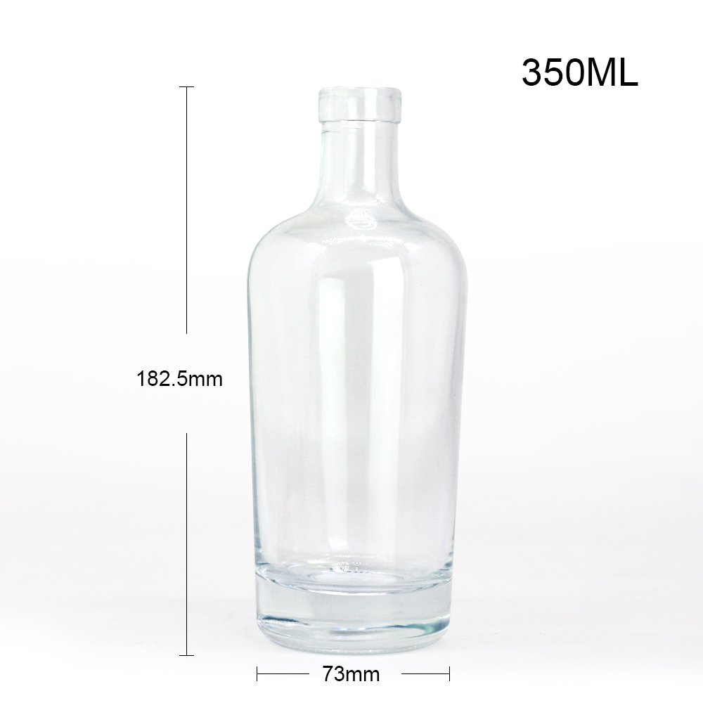 New product wholesale Good price 500ml 750ml wine brandy vodka clear reusable miniature liquor bottle