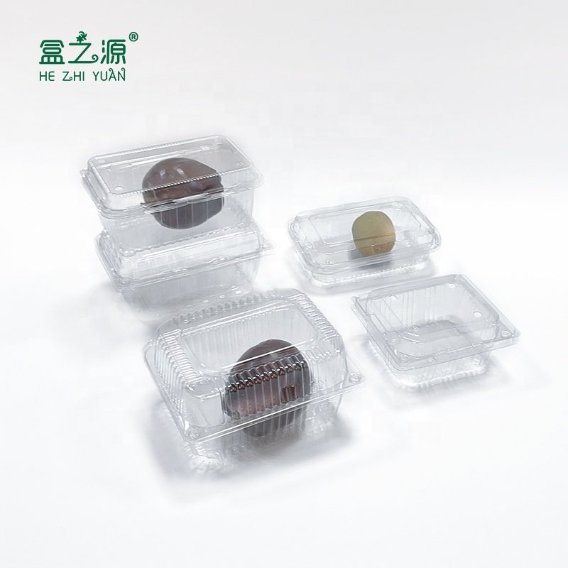 Transparent box Blister packaging salad cake box Food grade clamshell disposable plastic food container fruit