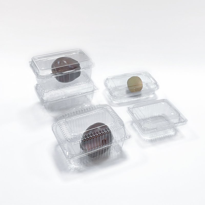 Transparent box Blister packaging salad cake box Food grade clamshell disposable plastic food container fruit