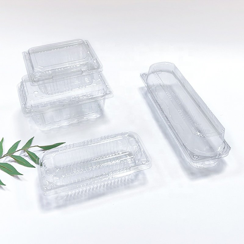 Transparent box Blister packaging salad cake box Food grade clamshell disposable plastic food container fruit