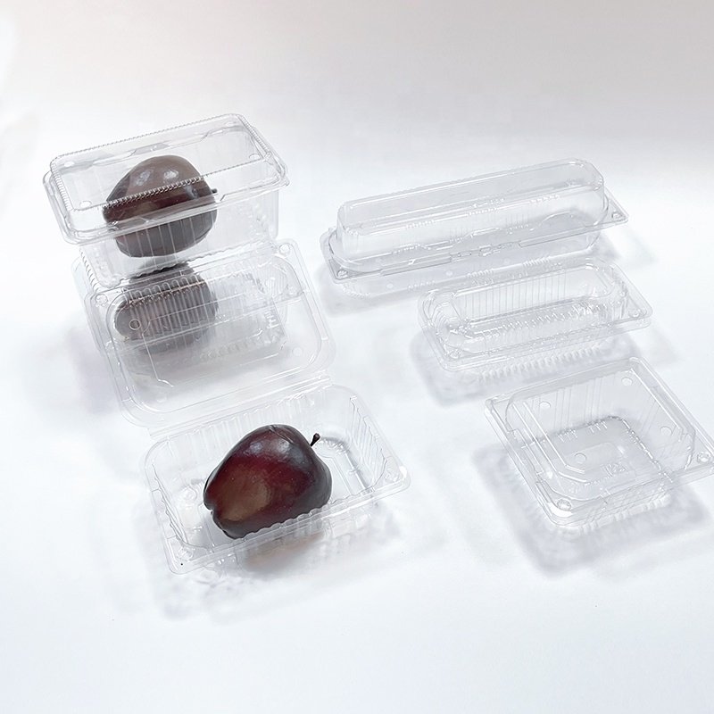 Transparent box Blister packaging salad cake box Food grade clamshell disposable plastic food container fruit