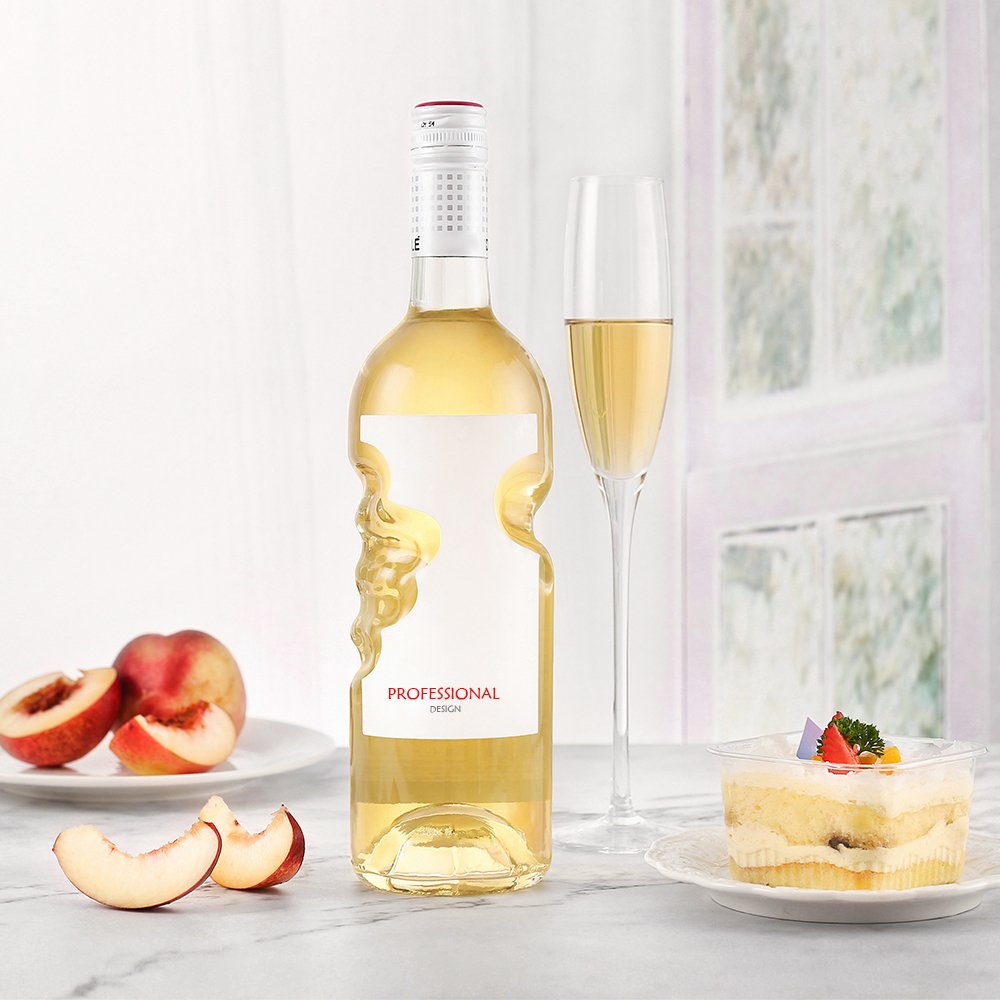 Vodka Bottle 500ml 750 Ml cork Corked Sparkling Wine Glass Bottles screw Rotating Glass Wine Bottle Strap