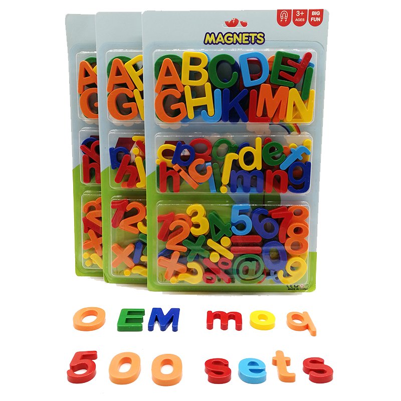 Magnetic Letters and Numbers Toy Set: Strong Magnetic Colorful Alphabet Magnets for Toddlers