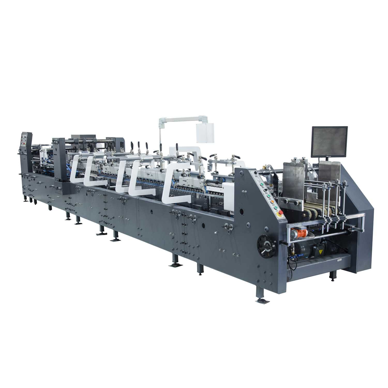 Folding Gluing Machine NEW LUOLAN AS-800A Automatic 500 machine for cardboard boxes