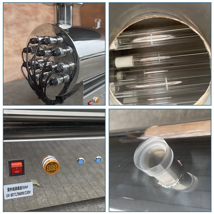 Stainless Steel Pure Water Treatment System UV Disinfection Lamp Water Filter Eco-Friendly Pool Tools Accessories Home Pools
