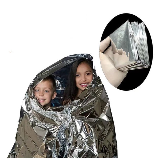 Emergency Rescue Safety Blanket Light Polyester Film Waterproof Warm Foil Water Safety Product