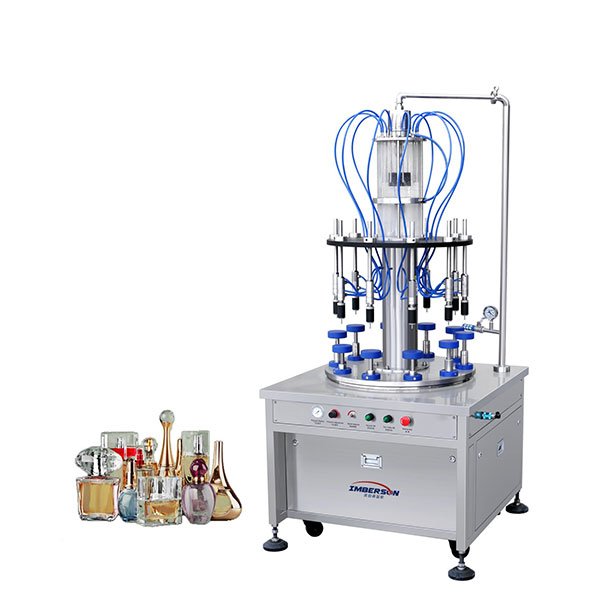 Imberson 10 Nozzle Perfume Filling Machine Turntable Perfume Bottle Essential Oil Liquid Filling Machine