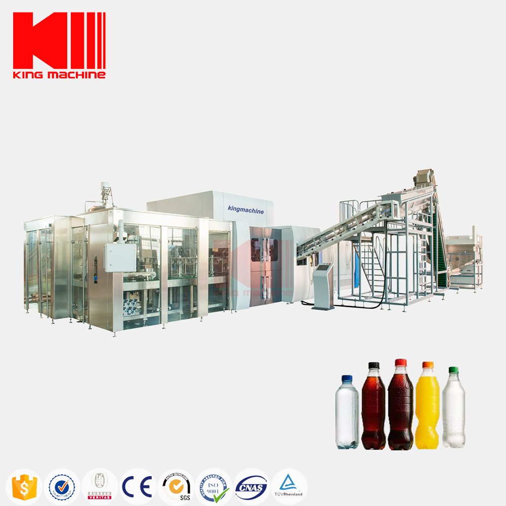 Complete Set Carbonated Drinks Filling Bottling Line High Performance Hot Selling Soda Water Production Packing Line