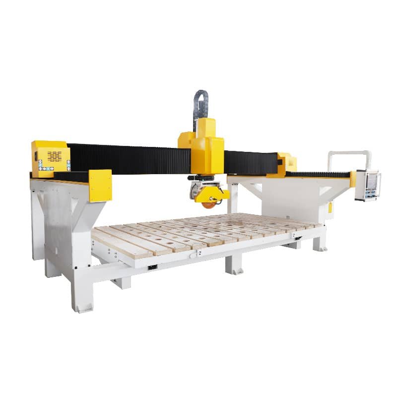 2022 new product 5 axis bridge cutting saw tile water jet cutting machine granite marble 85 degree flip stone cutter