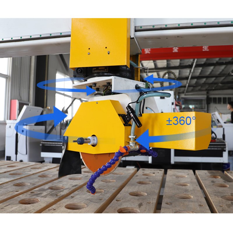 2022 new product 5 axis bridge cutting saw tile water jet cutting machine granite marble 85 degree flip stone cutter