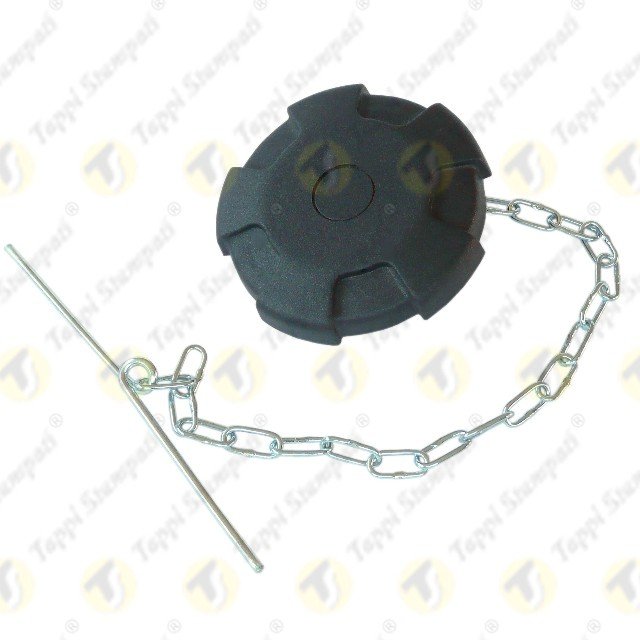 D.76 Plastic and Steel Bayonet Gas Generator Fuel Cap with Chain Vented for Gasoline Diesel Tank Cap Water Oil Lubricants