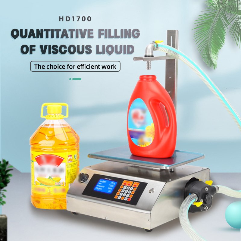 Small Laundry Detergent Filling Machine Manually Filling Machine Weigh Scale Filling Machine