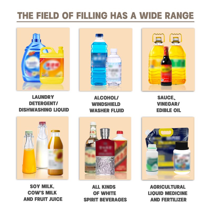 Small Laundry Detergent Filling Machine Manually Filling Machine Weigh Scale Filling Machine