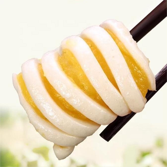 HACCP Certified Steamed Twisted Roll with Custard Chinese Custard Steamed Twisted Roll