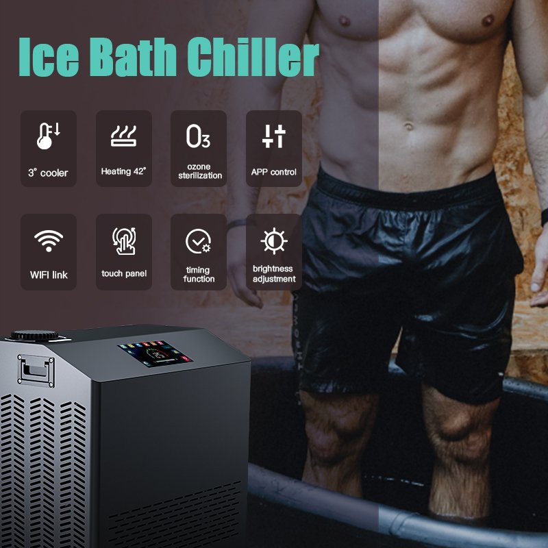 SYOCHI CE Approval Ice Bath Machine Water Chiller 1HP For Cold Plunge Tub Using 3- 42 C Degrees