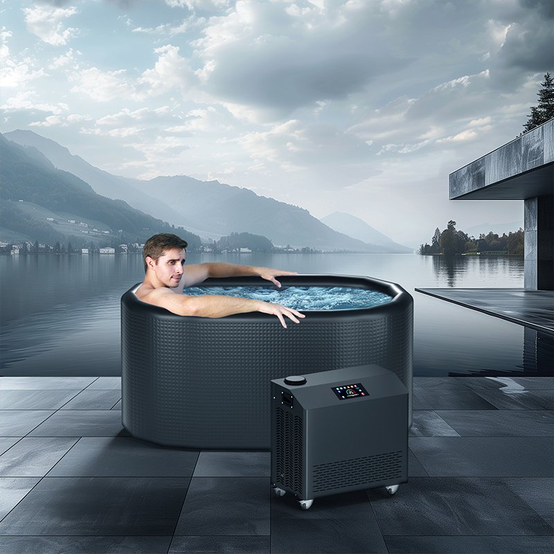SYOCHI CE Approval Ice Bath Machine Water Chiller 1HP For Cold Plunge Tub Using 3- 42 C Degrees