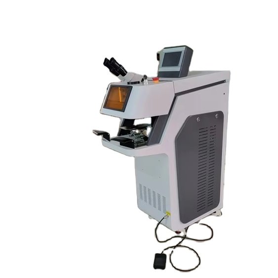 Portable 200W Mini Jewelry Spot Welding Machine YAG Fiber Gold Silver Diamond Ornaments Repair Soldering Advertising Companies
