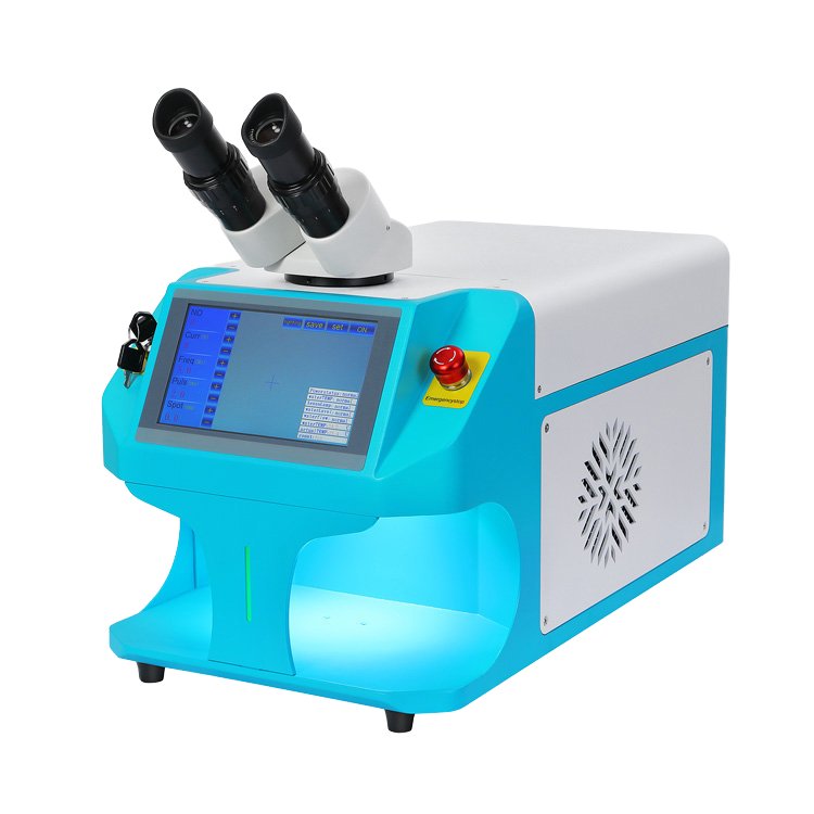 Portable 200W Mini Jewelry Spot Welding Machine YAG Fiber Gold Silver Diamond Ornaments Repair Soldering Advertising Companies