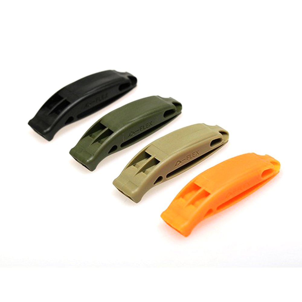 Outdoor Survival 10 Pack Plastic Loud Orange Rescue Floating Emergency Whistle For Personal safety