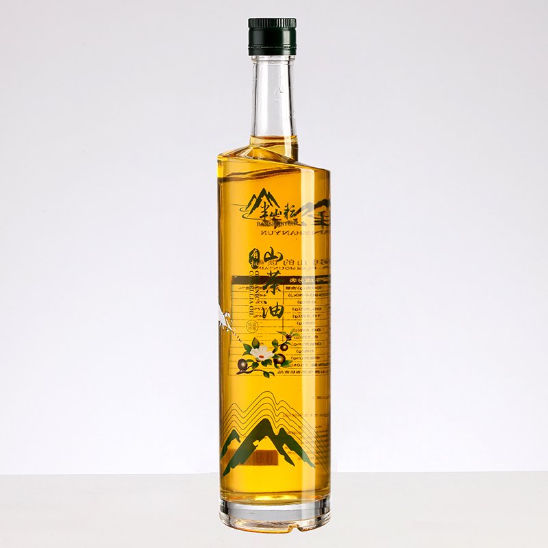 Food Grade 250Ml 500Ml 750Ml 1000Ml Square Dark Green Glass Bottle Olive Oil Bottle