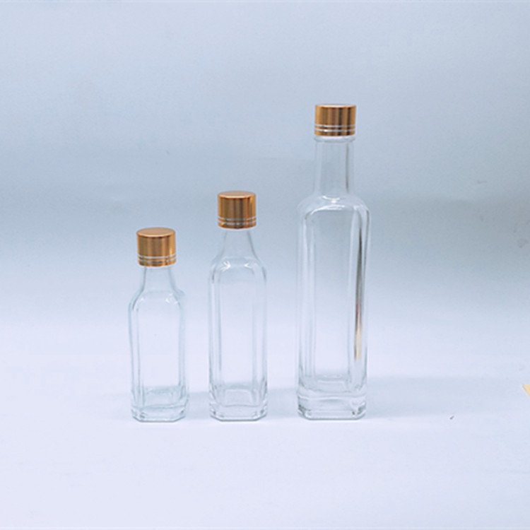 30ml 50ml Mini Small Sample Alcohol Juice Drinks Glass Wine Liquor Bottle with Screw Caps