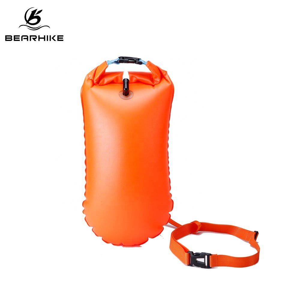 Open Water Swimming Access PVC Swimming Buoy Safety Float Air Dry Bag Tow Float Swim Inflatable Flotation Bag Swimming