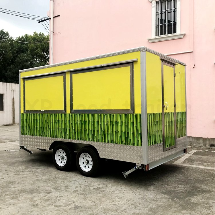 Vansle Food Truck Street with Windows Stairs Mabusinessina Thairestaurantefiber Glass Vendor Carts Juice Bar Trailer Buy 13 Foot
