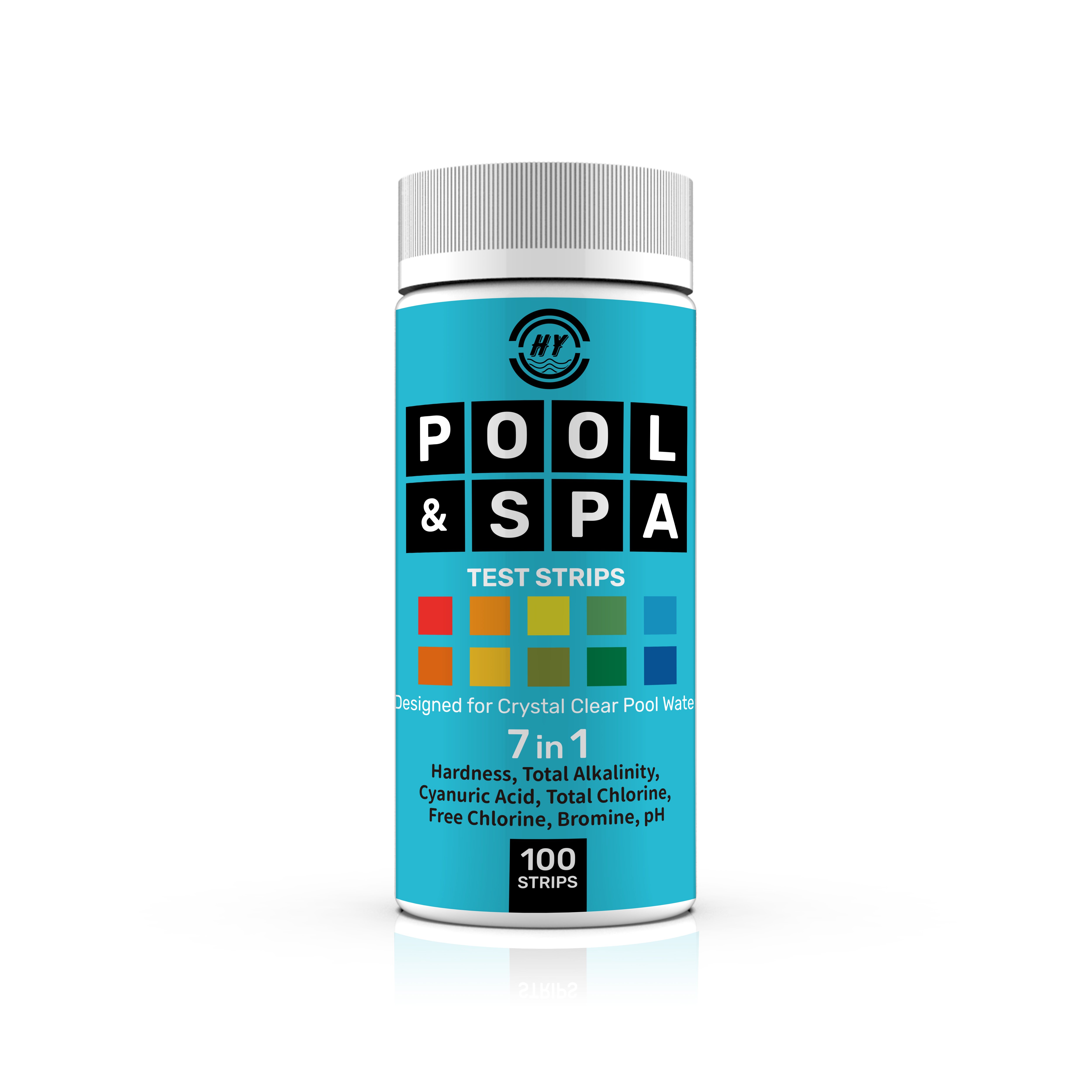 Professional Water Testing Supply 7 in 1 Swimming Pool Hot Tub Water Test Strips