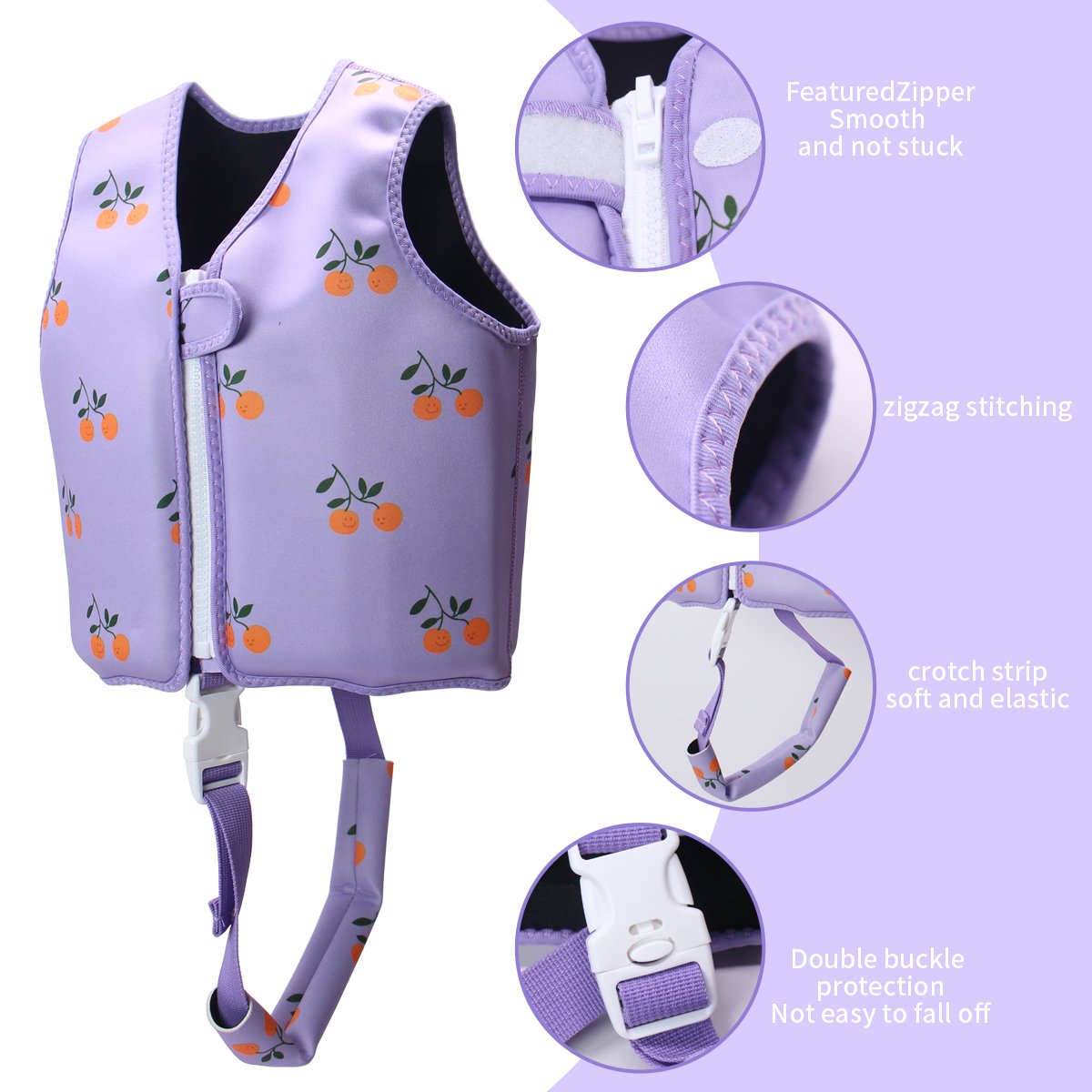 High Quality Custom Logo Buoyancy Foam Kids Vest For Swimming Kids Water Sports Swim Vest