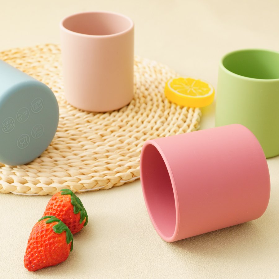 Wholesale Children's Silicone baby water Drinking Sippy Water Cup Safe Bpa Free baby silicone drinking cup toddler cup Products