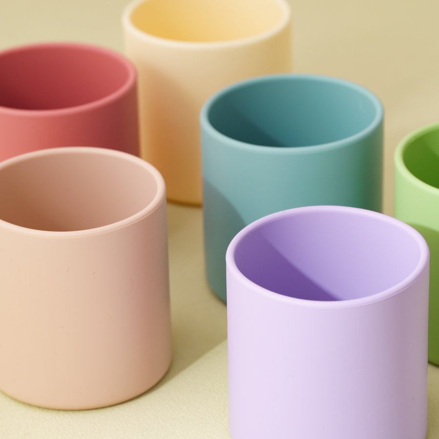 Wholesale Children's Silicone baby water Drinking Sippy Water Cup Safe Bpa Free baby silicone drinking cup toddler cup Products