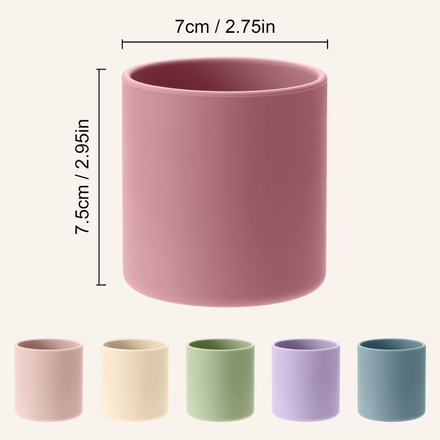 Wholesale Children's Silicone baby water Drinking Sippy Water Cup Safe Bpa Free baby silicone drinking cup toddler cup Products