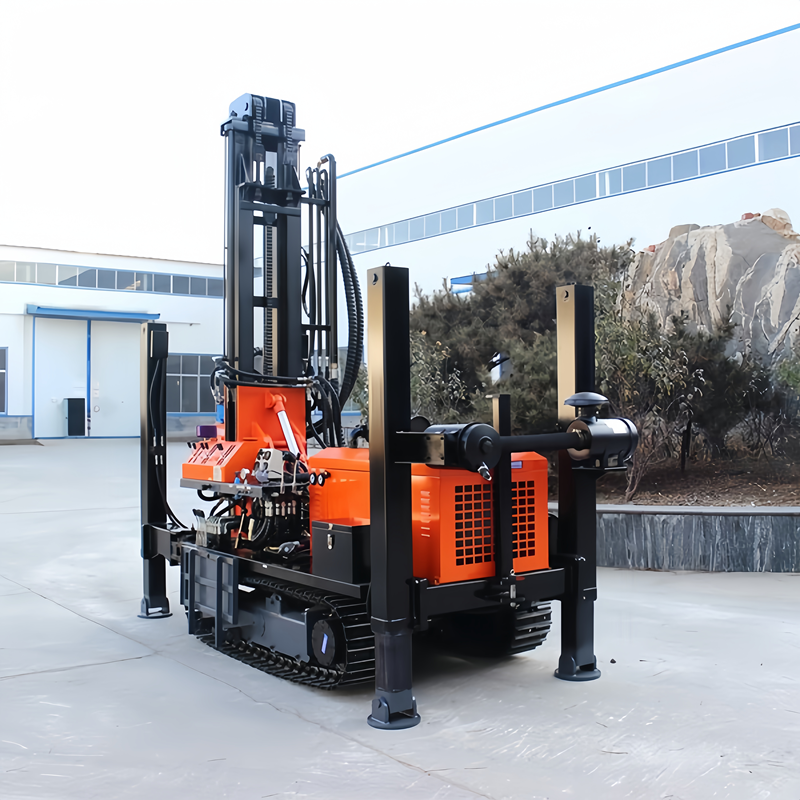 PW180 Crawler Pneumatic Water Well Drilling Rig 180m Underground Well Drilling Rig Machine Small Pneumatic Drill Equipment