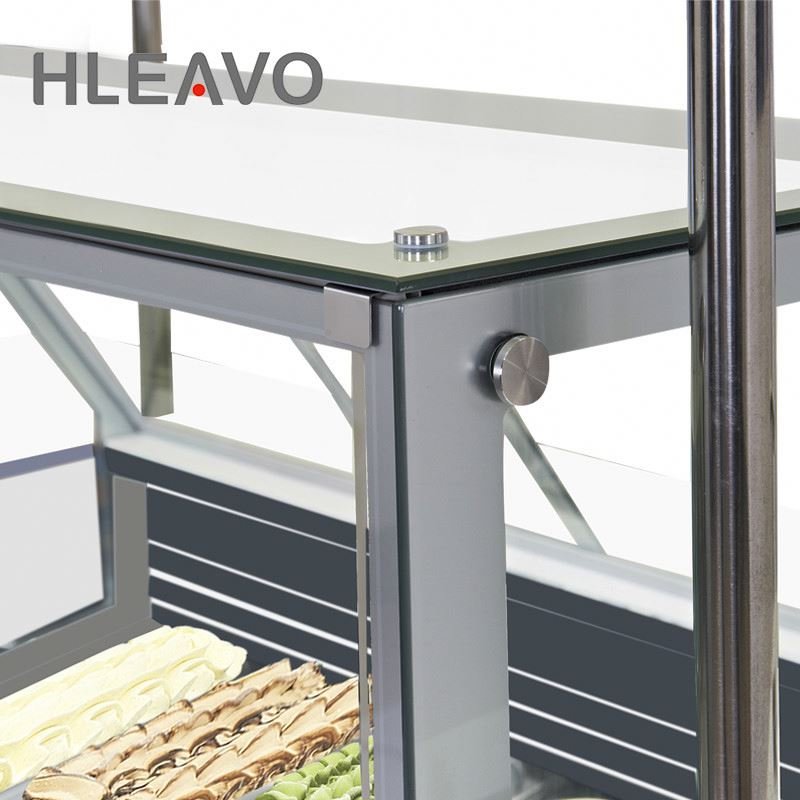 Hand Push For Sale Mexican Style Ice Cream Vending Carts gelato display freezer Ice Cream Vending Kiosk Showcases