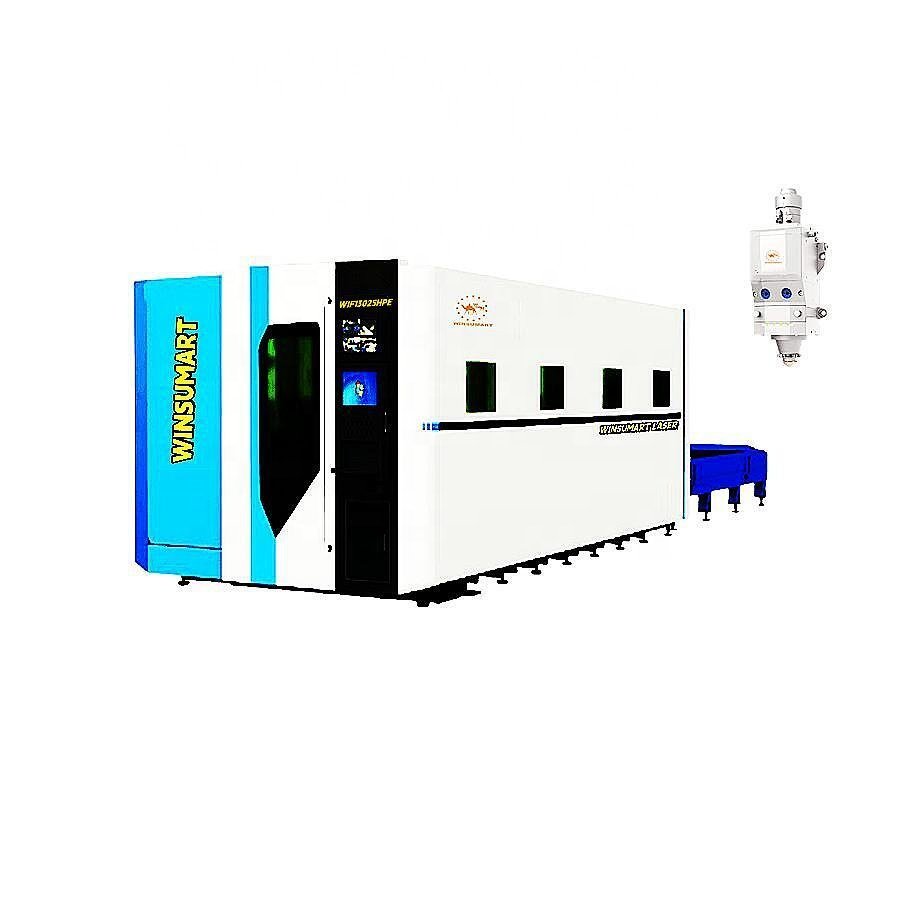 Winsumart WIF13025HPE Creative Factory OEM ODM Steel Sheet Structure CNC Fiber Laser Metal Cutting Machine For Building Field